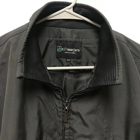 KILIMANJARO Sports & Casual Jacket With Mens Size 100 Black/Gray - Picture 5 of 6